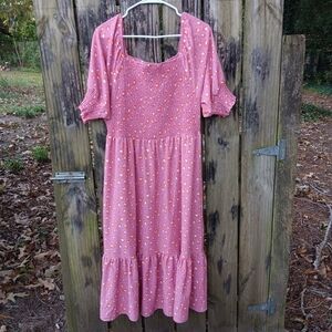 MICHELLE MCDOWELL NWT Smocked Nadia Dress XL